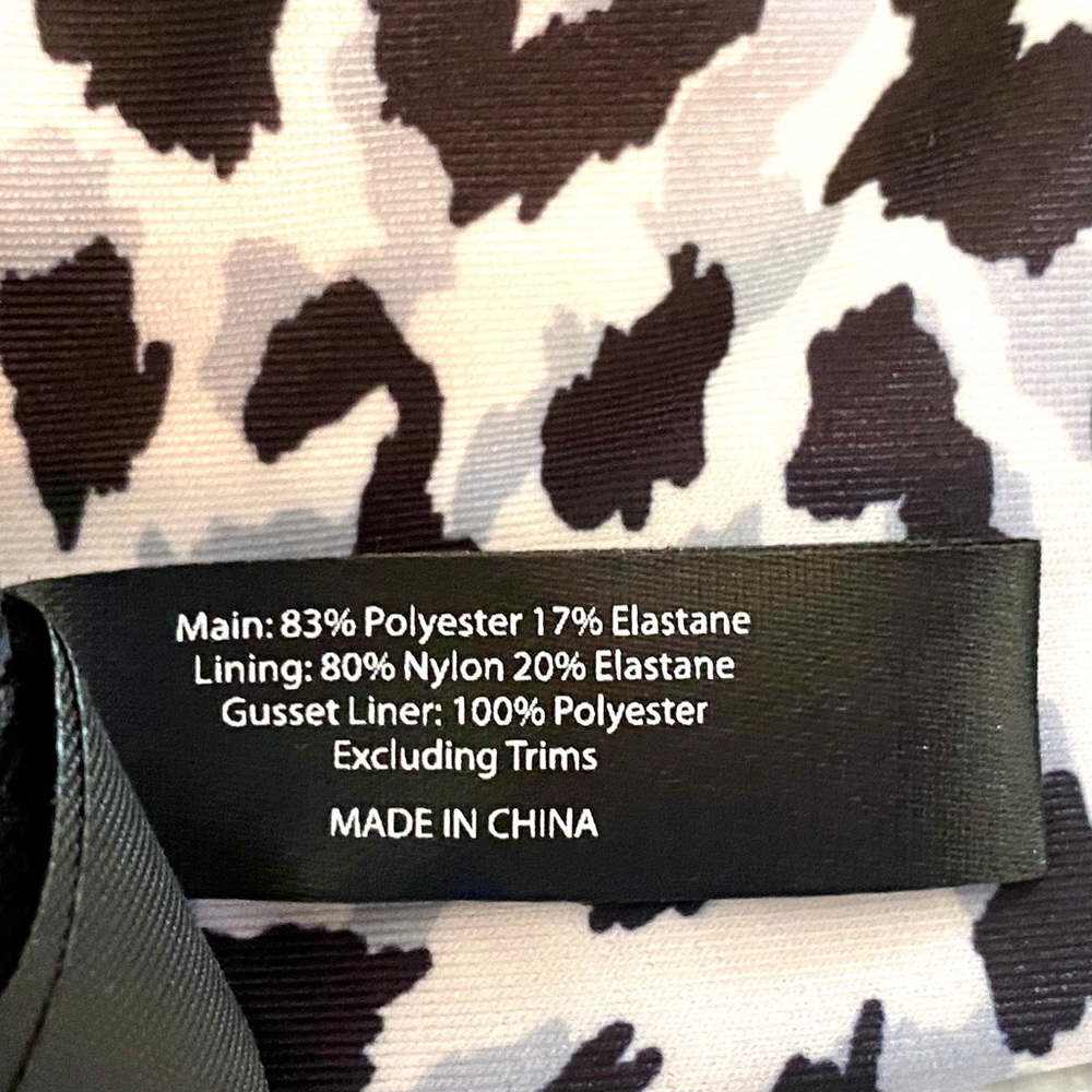 SNAG Tights Brand Swimsuit in Fortune & Glory Halter Animal Print Size F - 16/18 - Picture 11 of 15